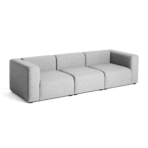 Sofá de 3 plazas Mags · HAY · Kvadrat " Hallingdal " 65 Light Gray (130) / Armrests On Both Sides / Combination 1