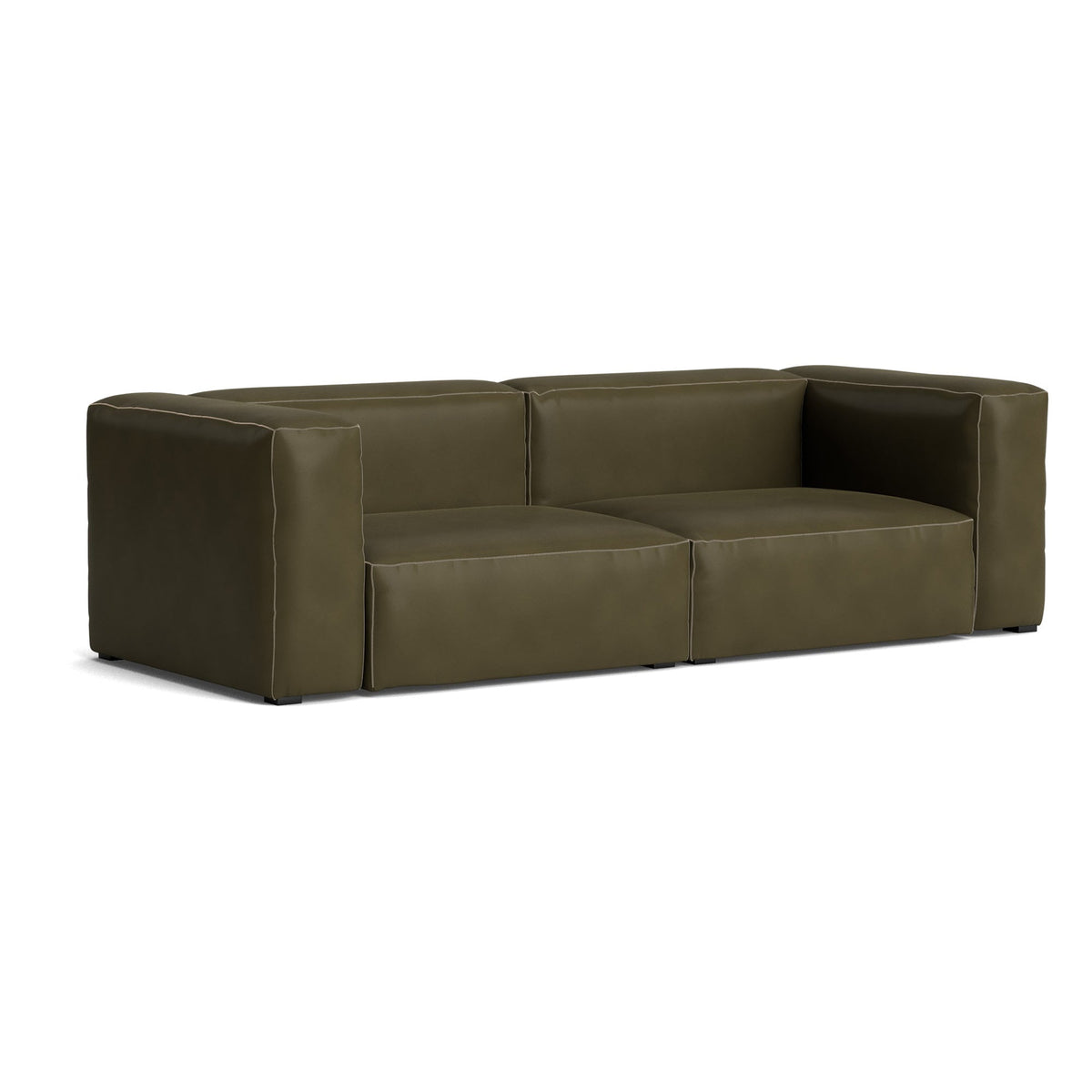 Sofá de 2,5 plazas Mags Soft · HAY · Sense Forest / Armrests On Both Sides / Combination 1