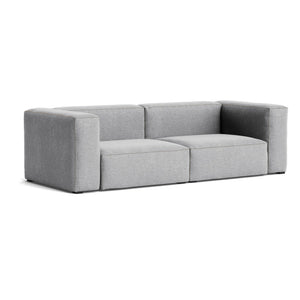 Sofá de 2,5 plazas Mags Soft · HAY · Kvadrat " Hallingdal " 65 Light Gray (130) / Armrests On Both Sides / Combination 1