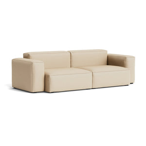 Sofá 2,5 plazas brazo bajo Mags Soft · HAY · Kvadrat " Hallingdal " 65 beige (220)