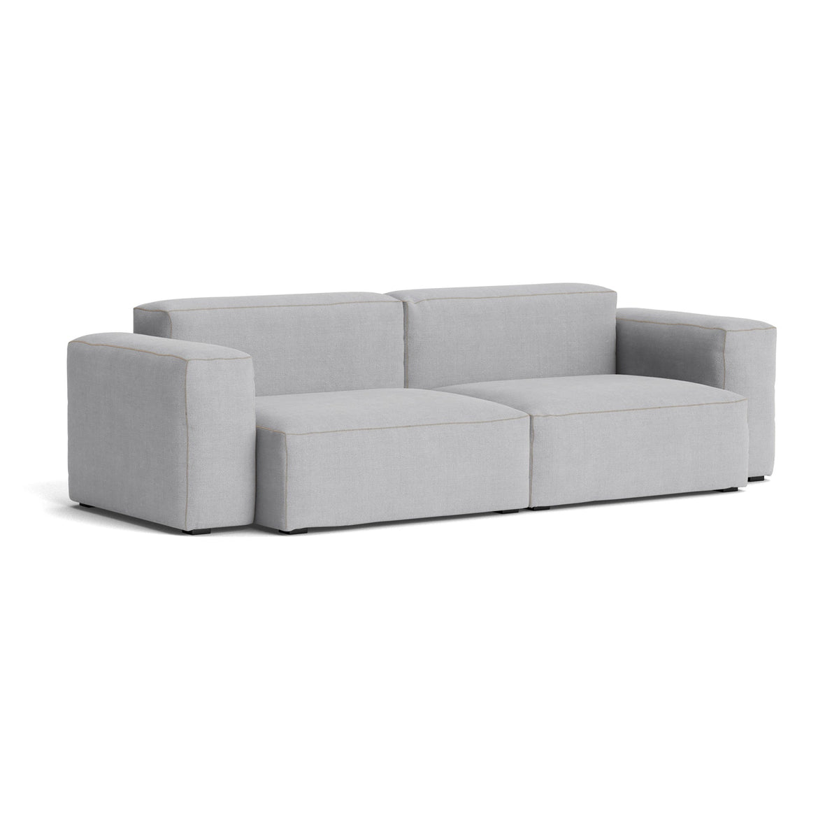 Sofá 2,5 plazas brazo bajo Mags Soft · HAY · Linara light gray (443)