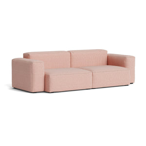 Sofá 2,5 plazas brazo bajo Mags Soft · HAY · Tartaglia Red White (861)