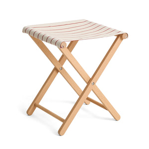 Taburete plegable Outdoor Market · HAY · Beige With Red Stripe