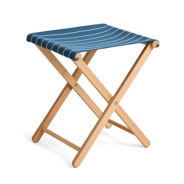Taburete plegable Outdoor Market · HAY · Blue With Beige Stripe