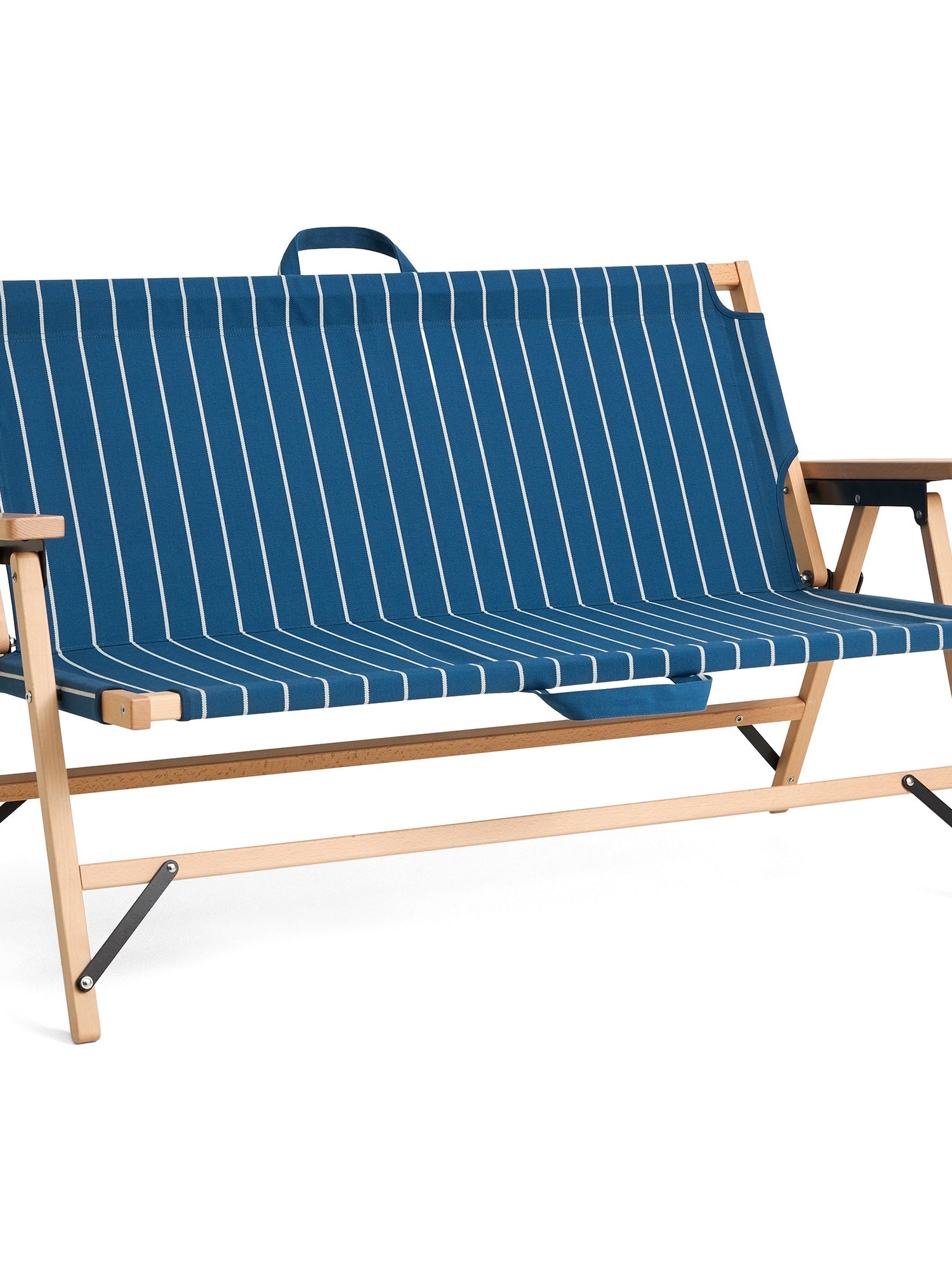 Sofá plegable Outdoor Market · HAY · Blue With Beige Stripe
