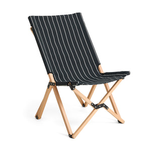 Silla plegable Outdoor Market · HAY · Black With Beige Stripe