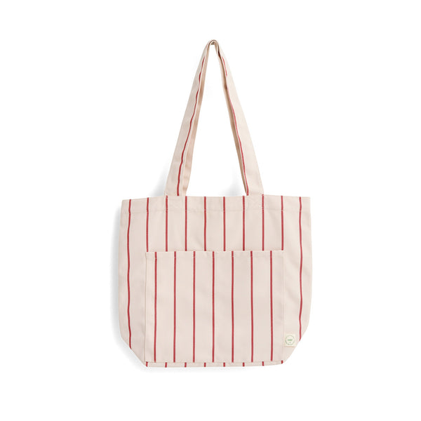Bolsa tote Outdoor Market · HAY · Beige With Red Stripe