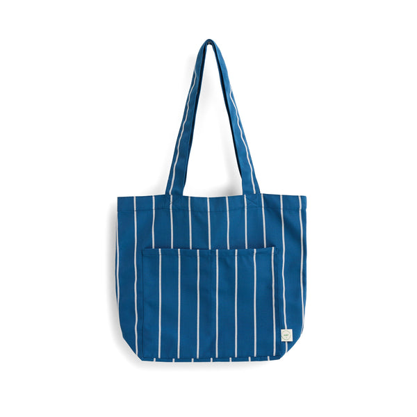 Bolsa tote Outdoor Market · HAY · Blue With Beige Stripe