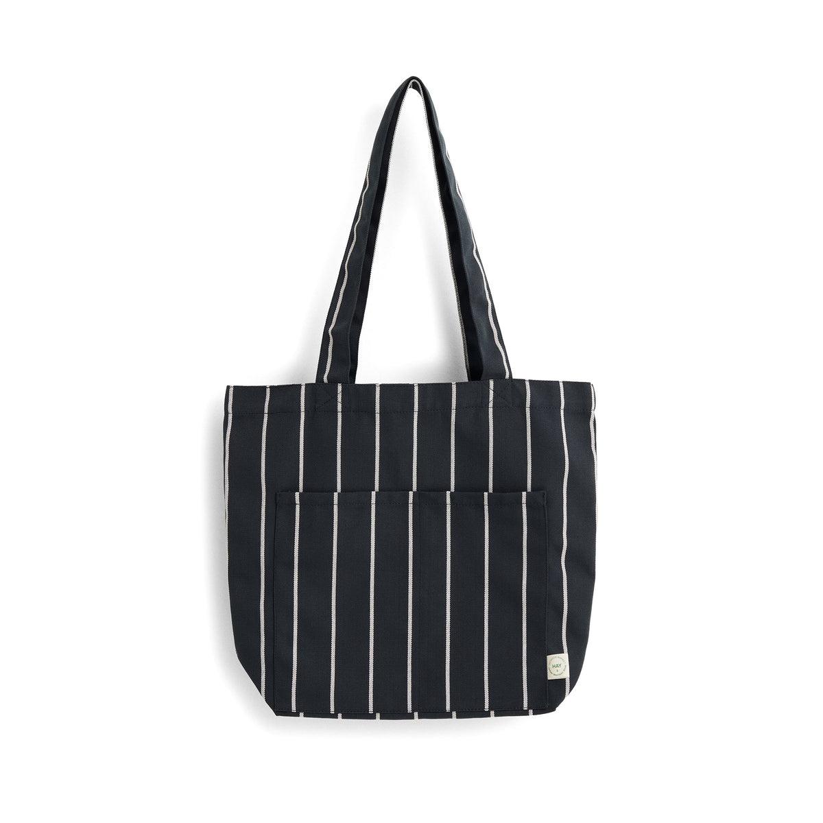 Bolsa tote Outdoor Market · HAY · Black With Beige Stripe