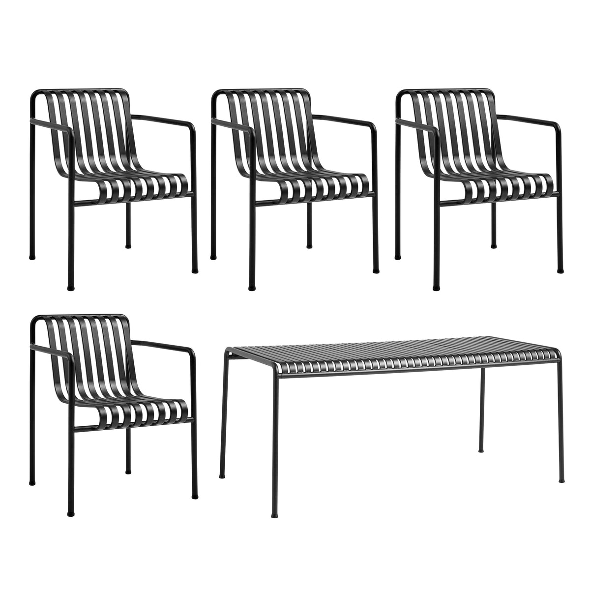 Mesa rectangular Palissade · HAY · Anthracite