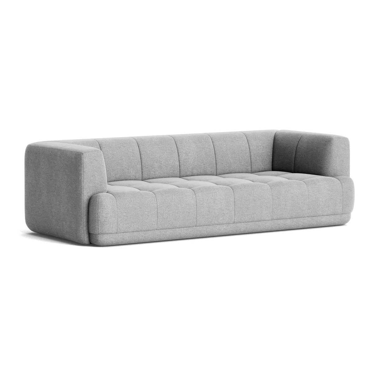 Sofá Quilton 3 plazas · HAY · Kvadrat Hallingdal 65 Light Gray (130)