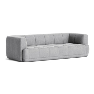 Sofá Quilton 3 plazas · HAY · Kvadrat Hallingdal 65 Light Gray (130)