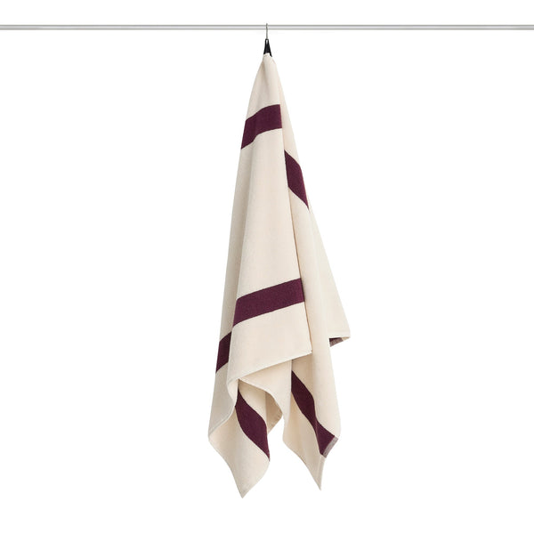 Toalla de baño Stripe · HAY · Burgundy