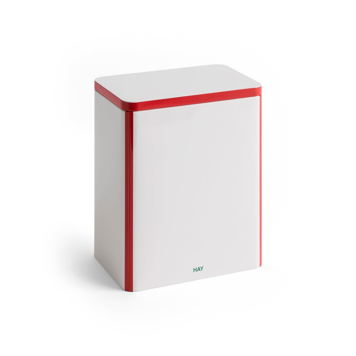 Lata Tin Container · HAY · Off-White/Red / L