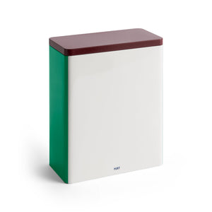 Lata Tin Container · HAY · Off-White/Burgundy/Green / XL