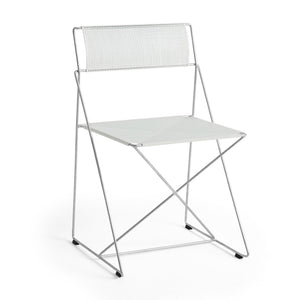 Silla de exterior X-Line · HAY · Chalk White / Hot-Dip Galvanized