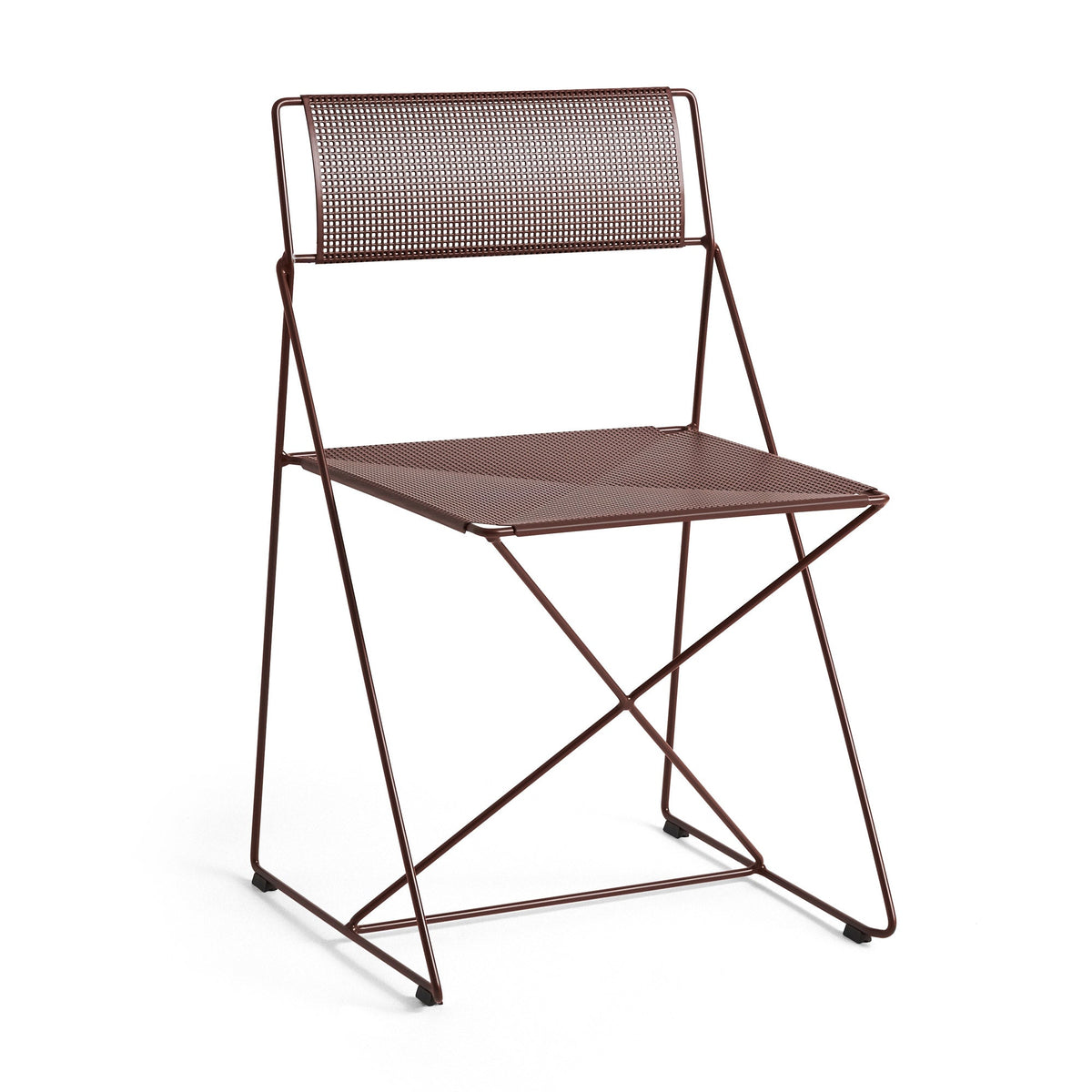Silla de exterior X-Line · HAY · Iron Red / Iron Red