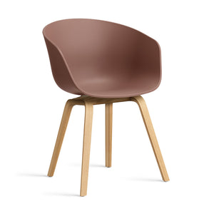 Silla About A Chair AAC 22 · HAY · soft brick 2.0 / Varnished Oak
