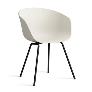 Silla About A Chair AAC 26 · HAY · melange cream 2.0 / Powder-Coated Black