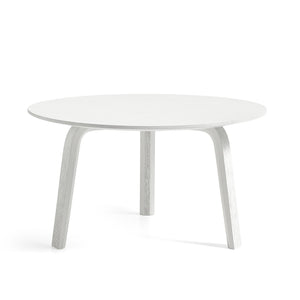 Mesa de centro Bella · HAY · Oak, White Lacquered / Ø 60 x H 32 cm