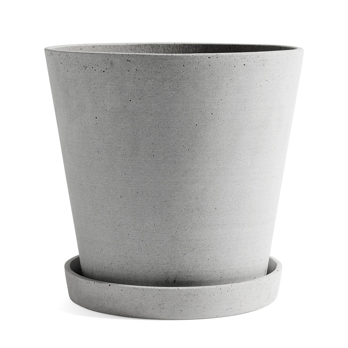 Maceta con plato Flowerpot · HAY · Grey / XXL