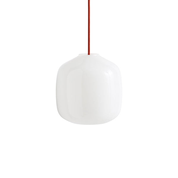 Lámpara colgante Buoy Glass · HAY · Rusty Red / Ø 20 cm