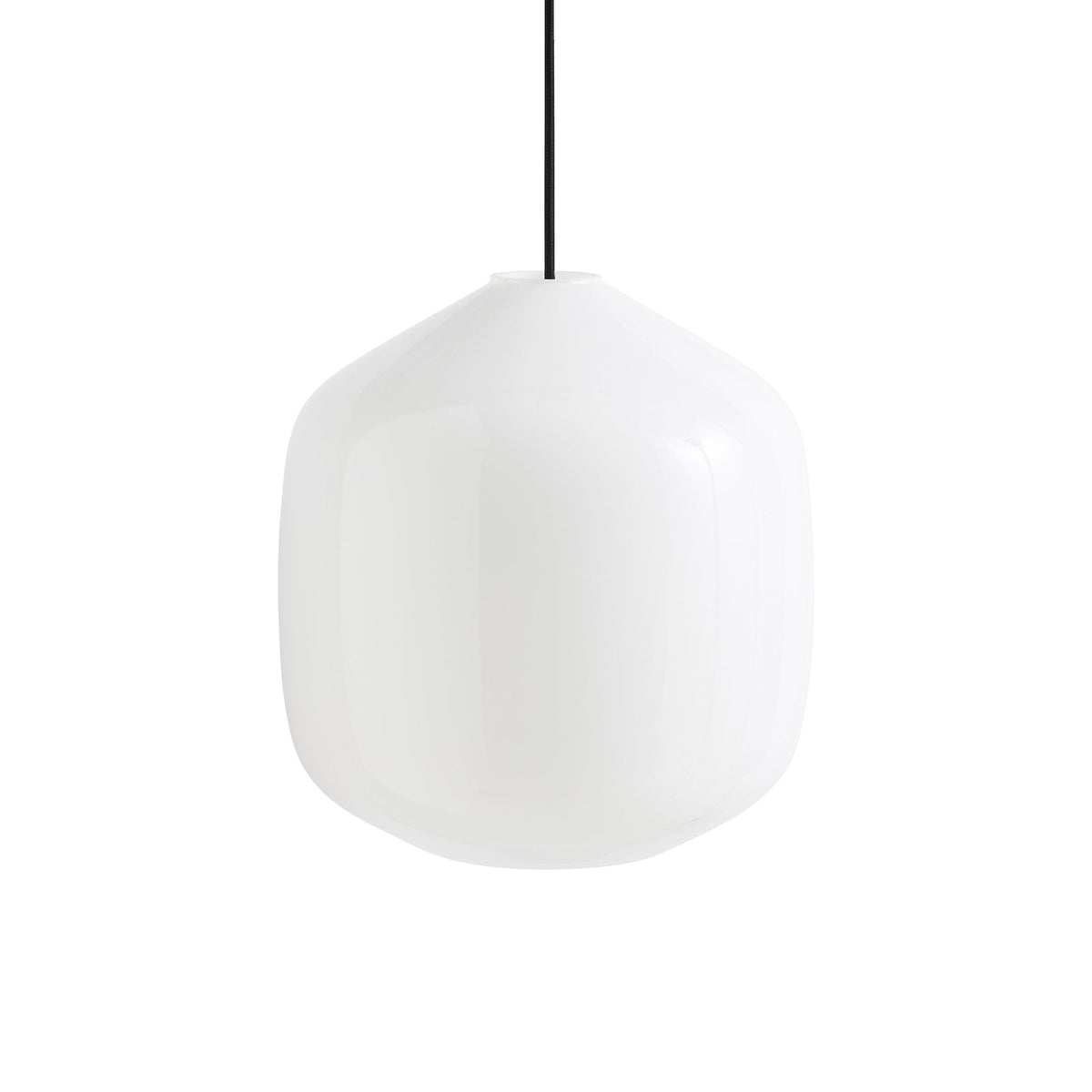 Lámpara colgante Buoy Glass · HAY · Soft Black / Ø 30 cm