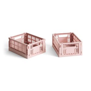 Cesta Colour Crate Mini Recycled · HAY · Blush