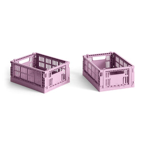 Cesta Colour Crate Mini Recycled · HAY · Dusty Rose