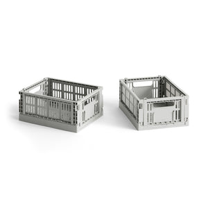 Cesta Colour Crate Mini Recycled · HAY · Light Grey