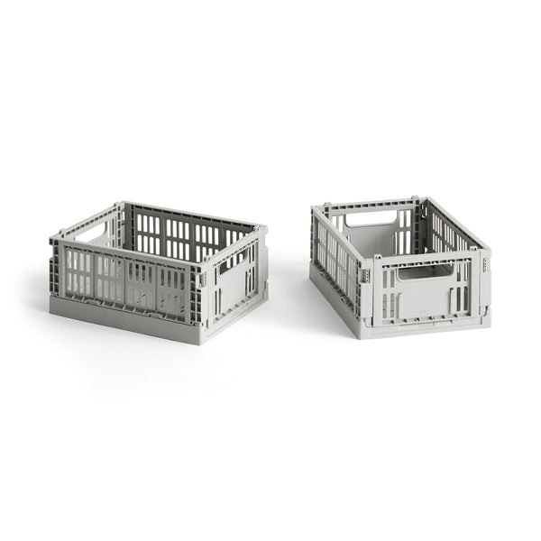 Cesta Colour Crate Mini Recycled · HAY · Light Grey