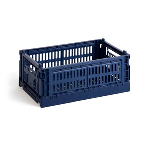Cesta Colour Crate S · HAY · Dark Blue