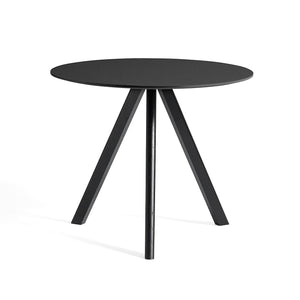 Mesa redonda Copenhague CPH20 · HAY · Black / Ø 90 cm / Black-Stained Oak