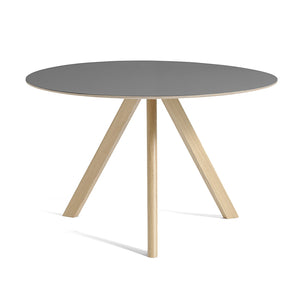 Mesa redonda Copenhague CPH20 · HAY · Grey / Ø 120 cm / Varnished Oak