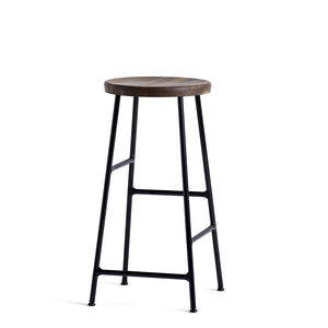 Taburete alto Cornet · HAY · Smoked Oak / H 65 cm / Powder-Coated Soft Black