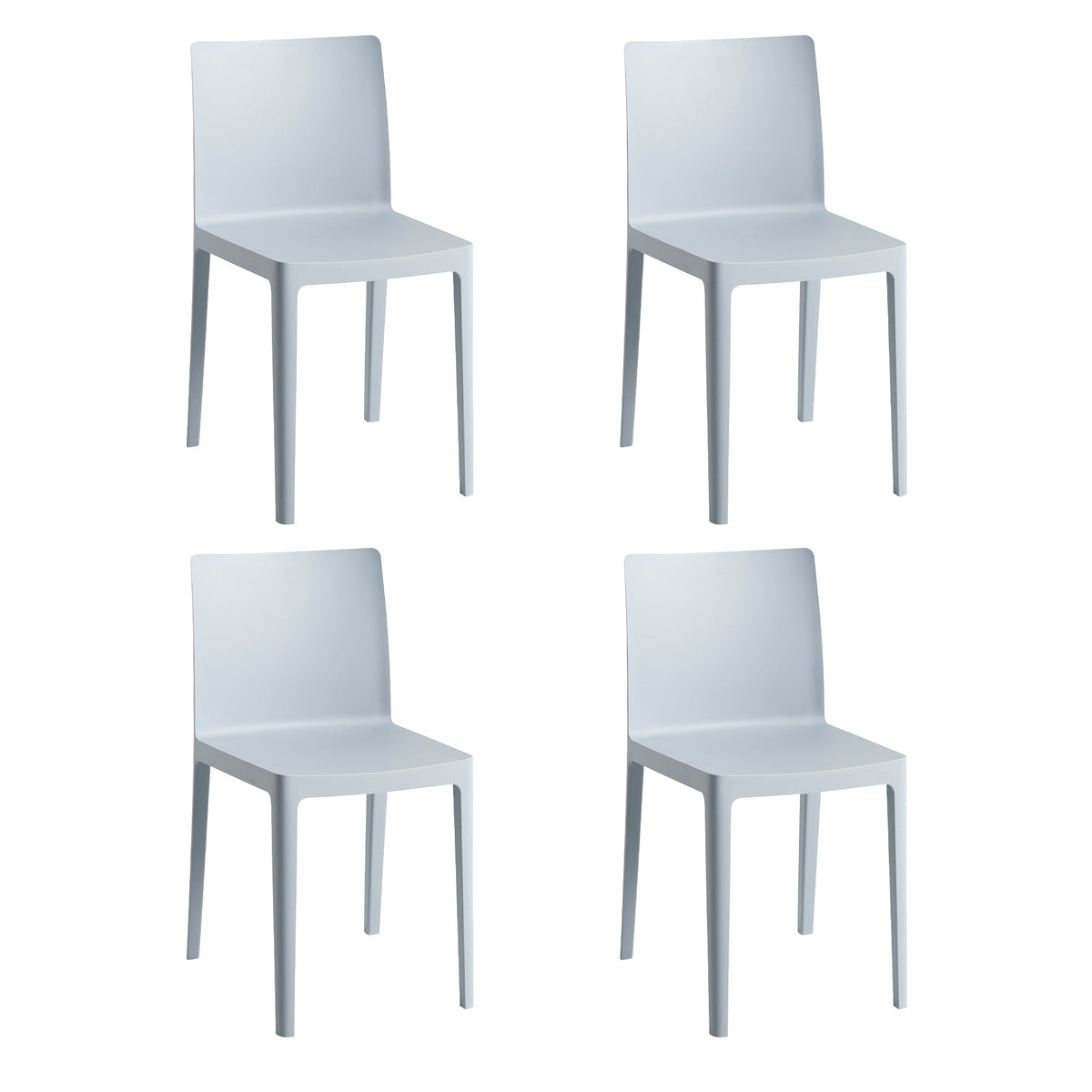 Silla Élémentaire · HAY · Grey Blue / Set of 4