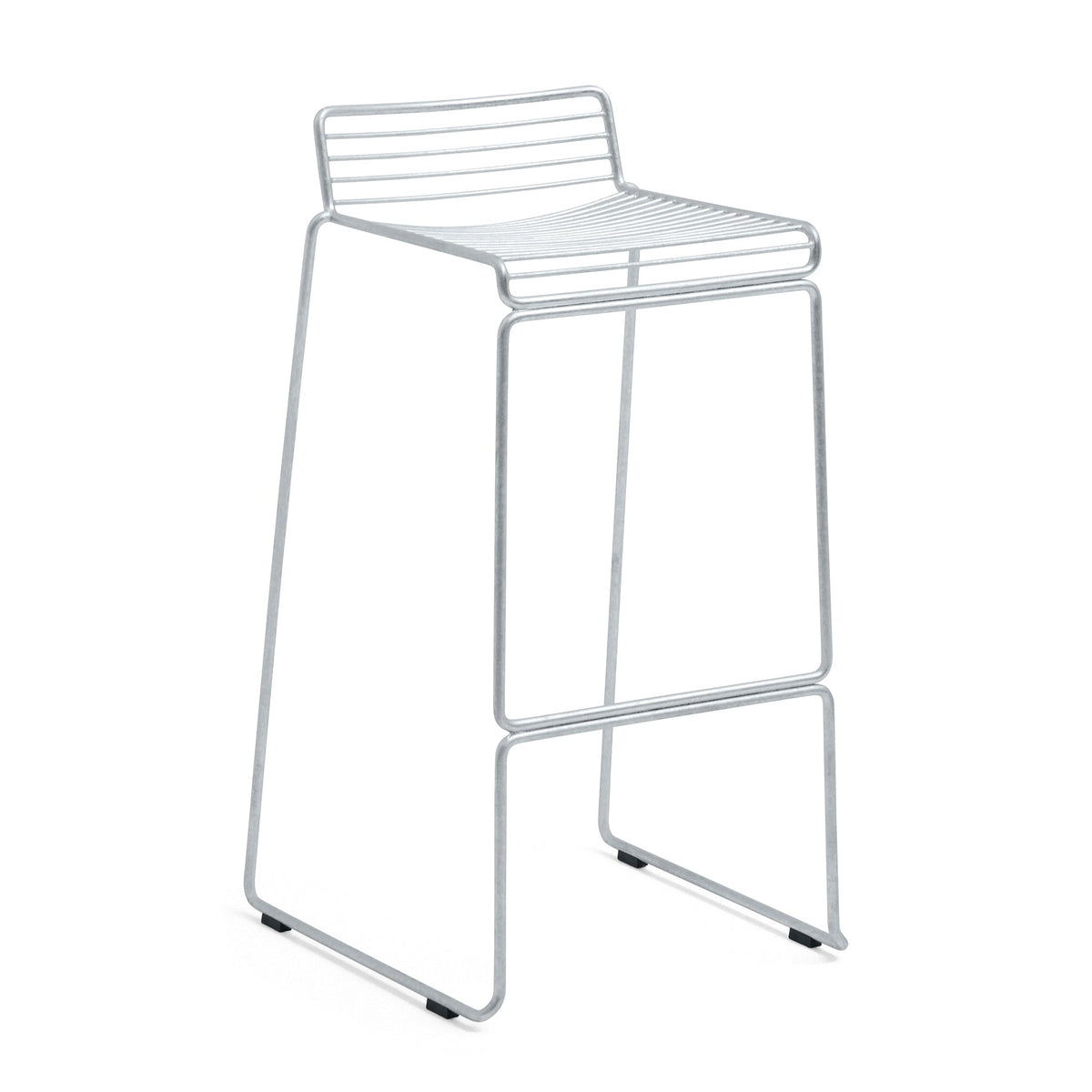 Taburete de bar Hee · HAY · Galvanised / High