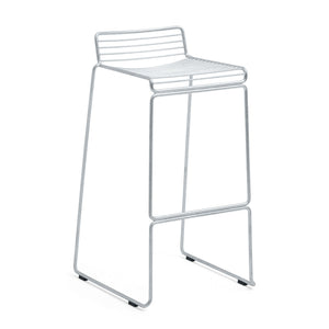 Taburete de bar Hee · HAY · Galvanised / High