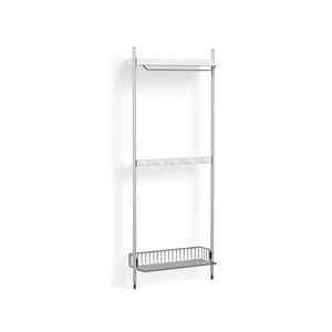 Estantería Pier System · HAY · White/Aluminium / Pier System 1041