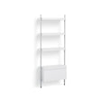Estantería Pier System · HAY · White/Aluminium / Pier System 131