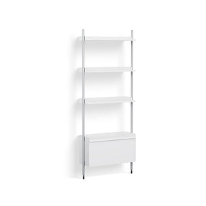 Estantería Pier System · HAY · White/Aluminium / Pier System 131