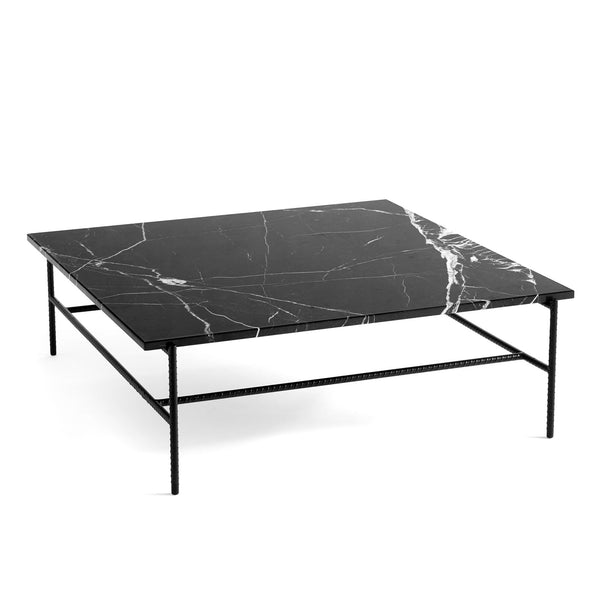 Mesa de centro Rebar · HAY · Marble/Black / 100 x 104 cm