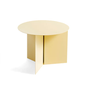 Mesa auxiliar Slit Table Round · HAY · Light Yellow / Ø 45 x H 35.5 cm