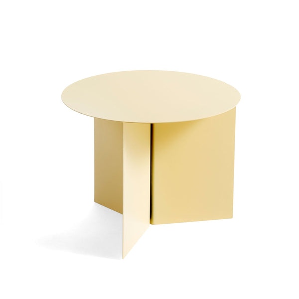 Mesa auxiliar Slit Table Round · HAY · Light Yellow / Ø 45 x H 35.5 cm