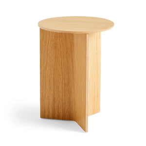Mesa auxiliar Slit Table Round · HAY · Oak, Natural / Ø 35 x H 47 cm