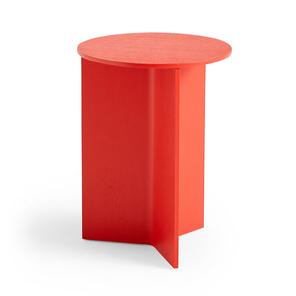 Mesa auxiliar Slit Table Round · HAY · Candy Red / Ø 35 x H 47 cm