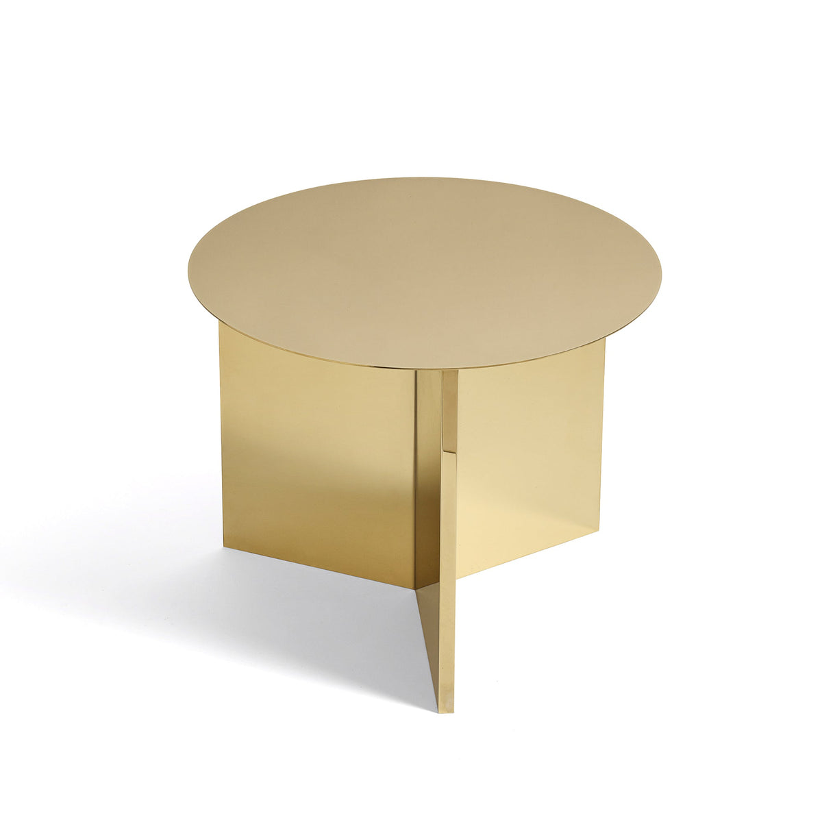 Mesa auxiliar Slit Table Round · HAY · Brass / Ø 45 x H 35.5 cm