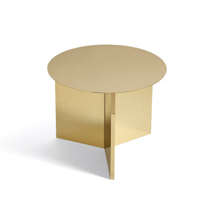 Mesa auxiliar Slit Table Round · HAY · Brass / Ø 45 x H 35.5 cm