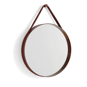 Espejo Strap · HAY · Dark Brown / Ø 50 cm