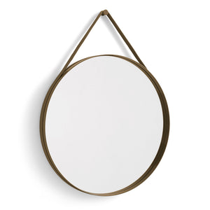 Espejo Strap · HAY · Light Brown / Ø 70 cm